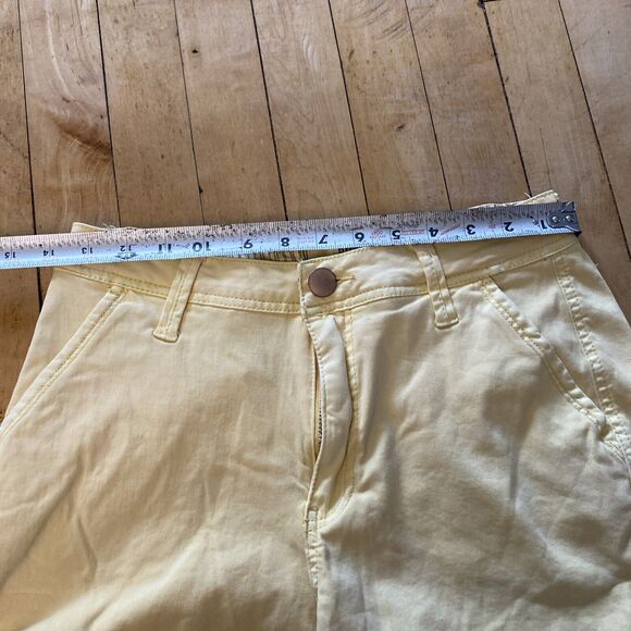 Buckle Shorts Women’s Small BKE Yellow Denim Mid Rise Stretch - Picture 4 of 13